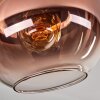 Koyoto Deckenleuchte Glas 20 cm Klar, Kupferfarben, 1-flammig