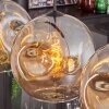 Ripoll Hängeleuchte Glas 30 cm Schwarz, 3-flammig