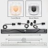 Lauden Hängeleuchte Glas 25 cm Bernsteinfarben, Klar, Rauchfarben, 3-flammig