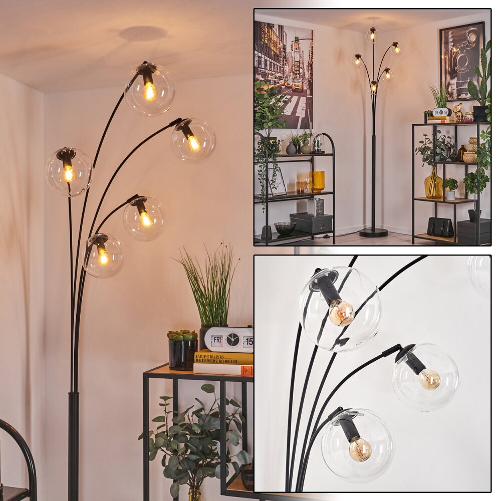 Gastor Stehleuchte Glas 15 cm Klar, 5-flammig main product photo