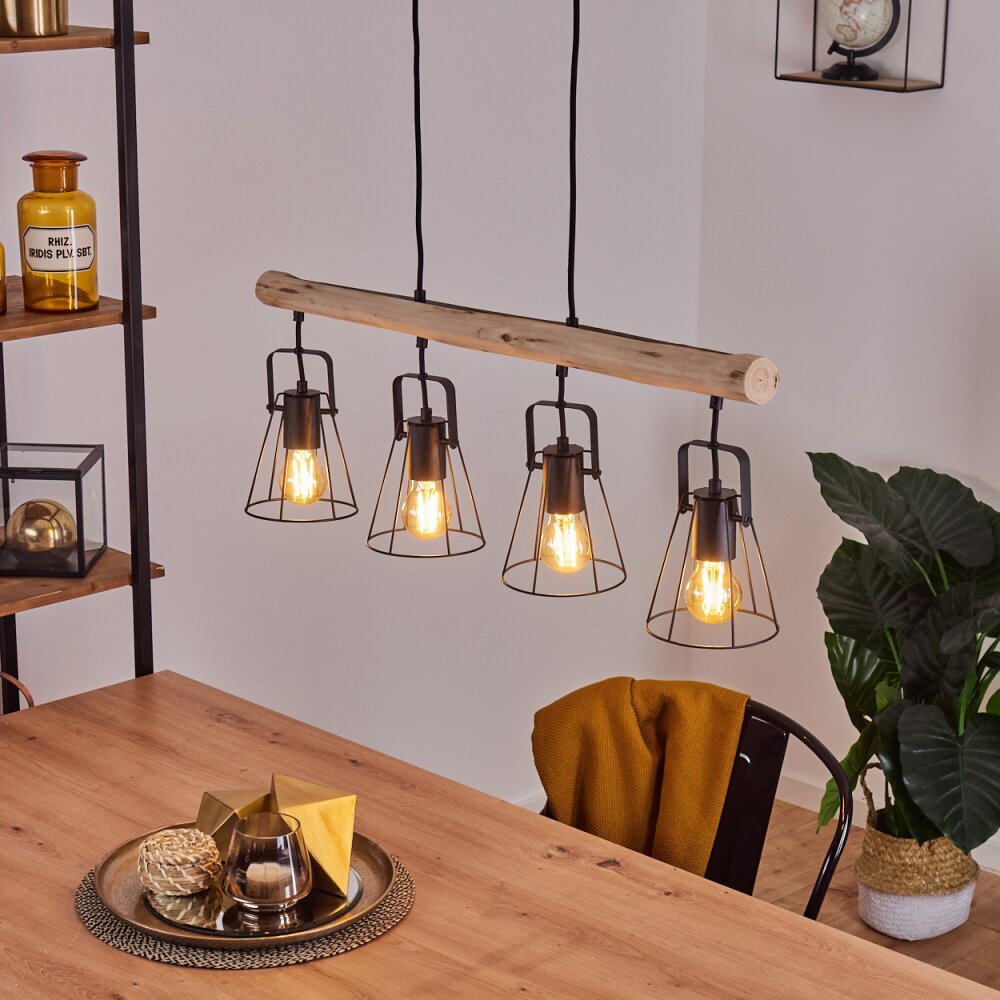 Uatuasa Pendelleuchte Braun, Schwarz, 4-flammig main product photo