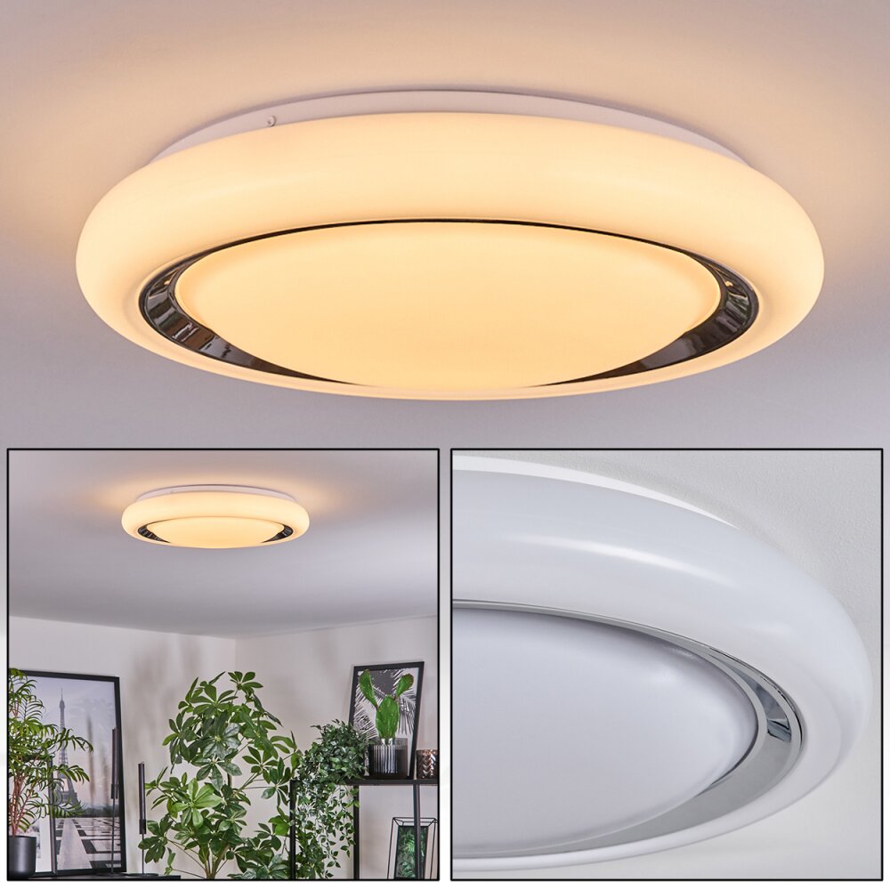 Kaas Deckenleuchte LED Chrom, Weiß, 1-flammig main product photo