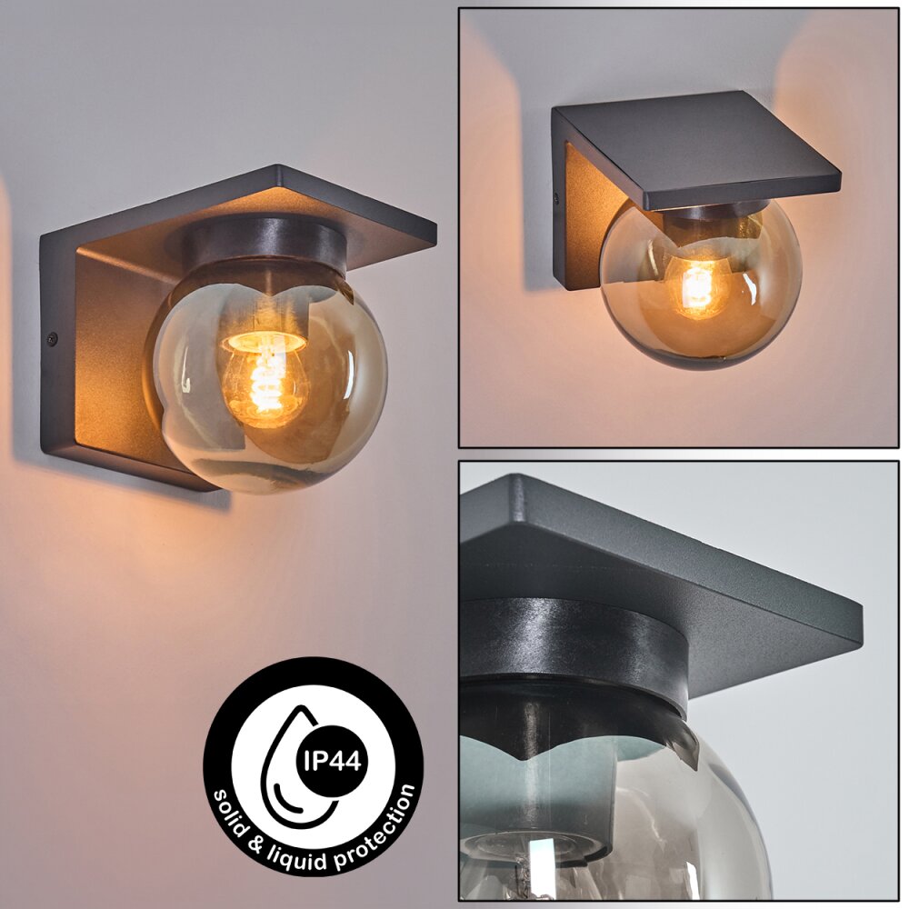 Aquin Außenwandleuchte Anthrazit, 1-flammig main product photo