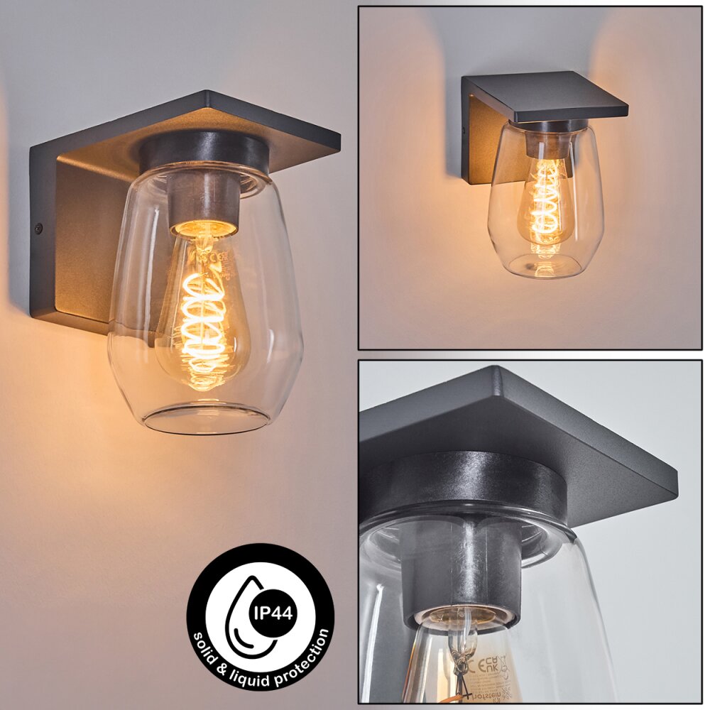 Aquin Außenwandleuchte Anthrazit, 1-flammig main product photo