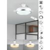 Reality LINDBERG Deckenventilator LED Titan, 1-flammig, Fernbedienung