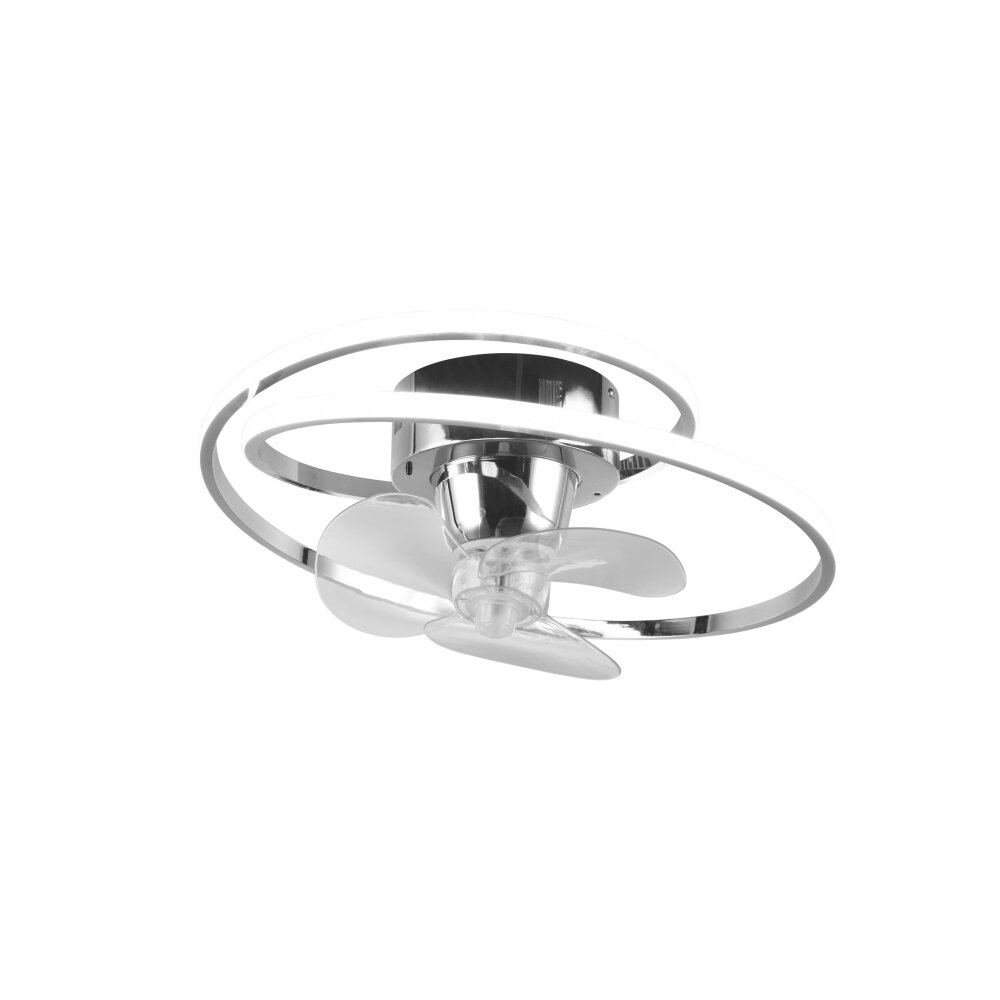 Reality UMEA Deckenventilator LED Chrom, 1-flammig, Fernbedienung main product photo