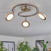 Sarnadinha Deckenleuchte LED Nickel-Matt, 3-flammig