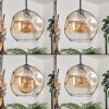 Ripoll Hängeleuchte Glas 25 cm Bernsteinfarben, Klar, 3-flammig