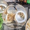 Ripoll Hängeleuchte Glas 25 cm Bernsteinfarben, Klar, 3-flammig
