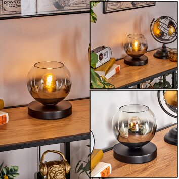 Koyoto Tischleuchte Glas 15 cm Schwarz, 1-flammig Koyoto Tischleuchte Glas 15 cm Schwarz, 1-flammig