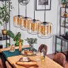 Lauden Hängeleuchte Glas 25 cm Bernsteinfarben, Klar, 4-flammig
