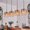 Lauden Hängeleuchte Glas 25 cm Bernsteinfarben, Klar, 4-flammig