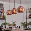 Ripoll Hängeleuchte Glas 25cm Schwarz, 3-flammig