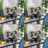 Ripoll Tischleuchte Glas 20 cm Chrom, Klar, 1-flammig