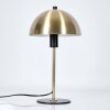 Pilz Look Sandvig Tischleuchte Messing, Schwarz, 1-flammig