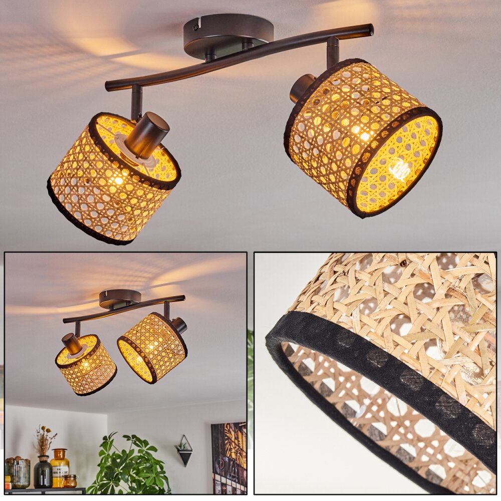 Ramila Deckenleuchte Schwarz, 2-flammig main product photo