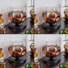 Ripoll Tischleuchte Glas 25cm Schwarz, 1-flammig