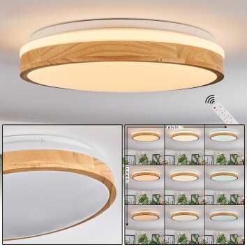 Sofo Deckenleuchte LED Weiß, 1-flammig, Fernbedienung