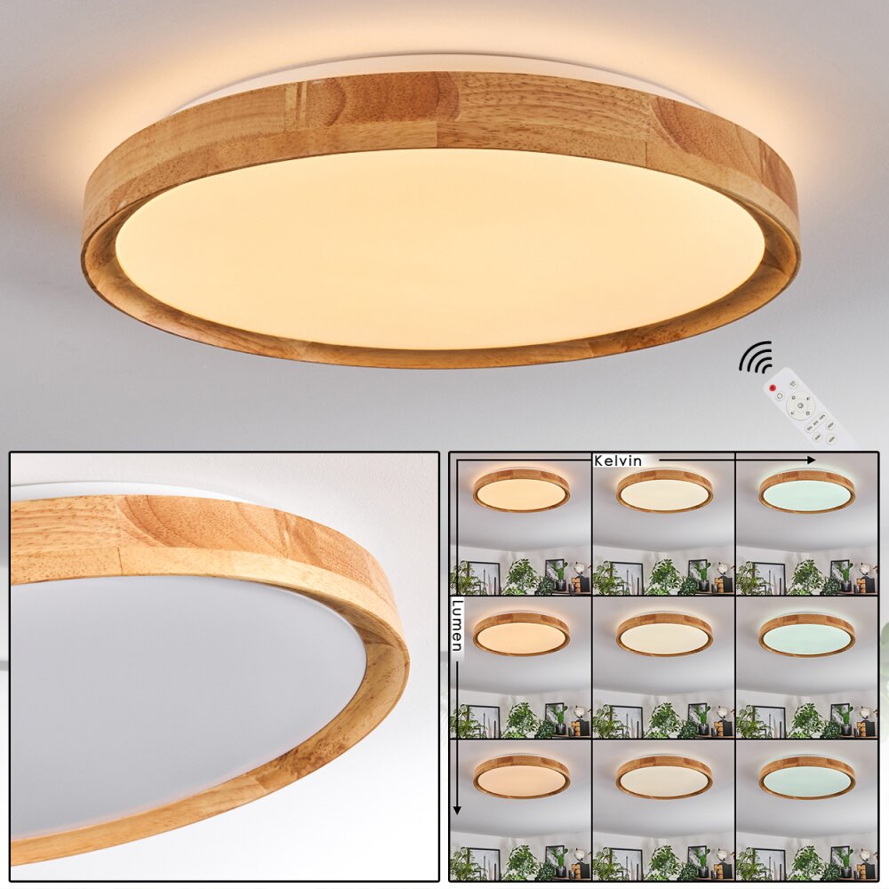 Sofo Deckenleuchte LED Weiß, 1-flammig, Fernbedienung main product photo