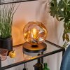 Ripoll Tischleuchte Glas 20cm Schwarz, 1-flammig