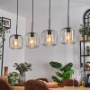 Lauden Pendelleuchte Glas 20 cm Schwarz, 4-flammig