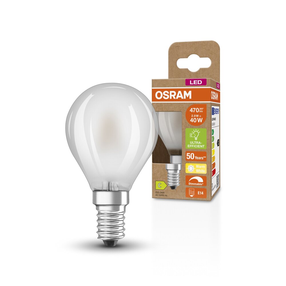 OSRAM LED Classic E14 2,9 Watt 470 Lumen 2700 Kelvin main product photo