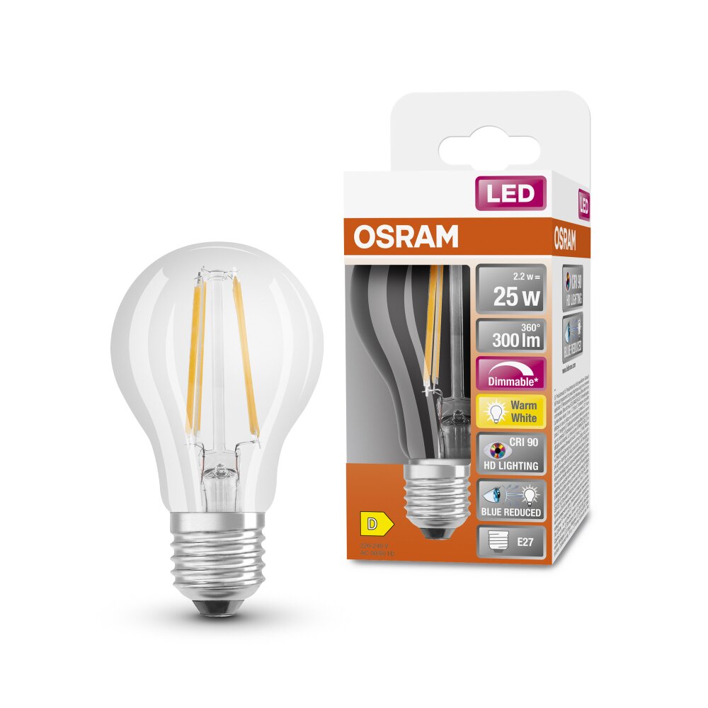 OSRAM LED Superstar E27 2,2 Watt 300 Lumen 2700 Kelvin main product photo