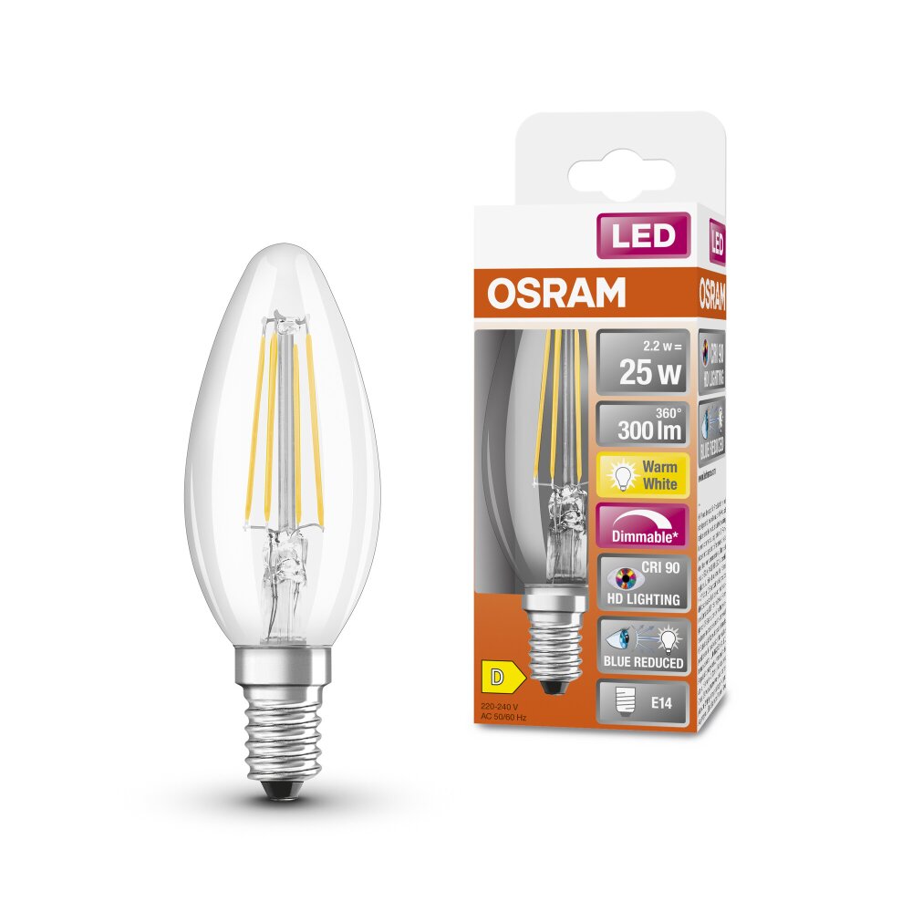 OSRAM LED Superstar E14 2,2 Watt 300 Lumen 2700 Kelvin main product photo