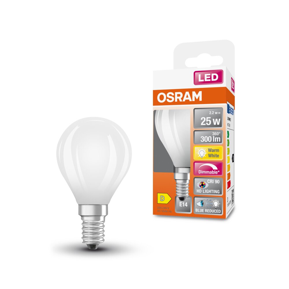 OSRAM LED Superstar E14 2,2 Watt 300 Lumen 2700 Kelvin main product photo
