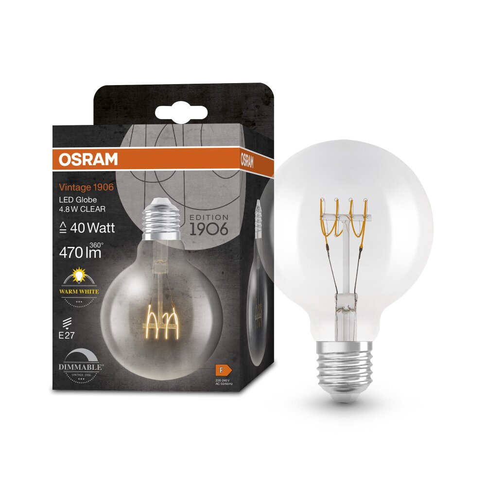 OSRAM Vintage 1906 LED E27 4,8 Watt 470 Lumen 2700 Kelvin main product photo