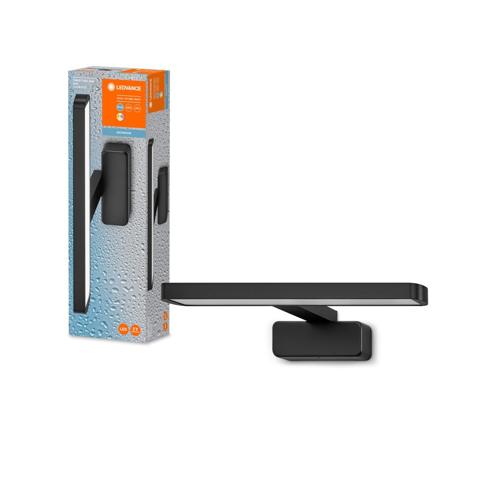 LEDVANCE Orbis Badleuchte Schwarz, 1-flammig main product photo