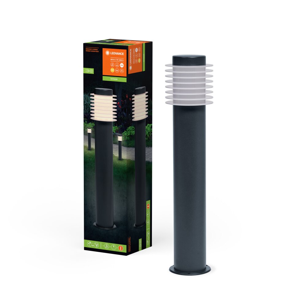 LEDVANCE Endura Außenstehleuchte Grau, 1-flammig main product photo