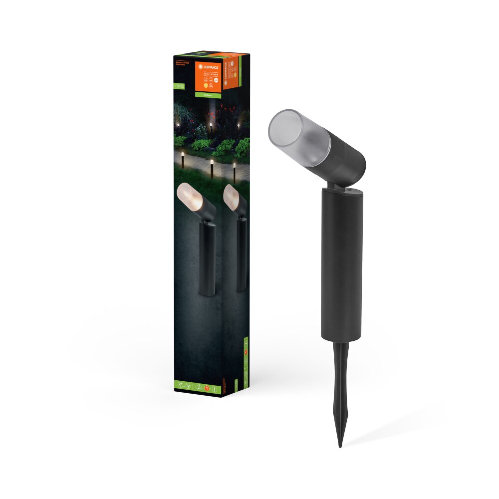 LEDVANCE Endura Gartenstrahler Schwarz, 1-flammig main product photo