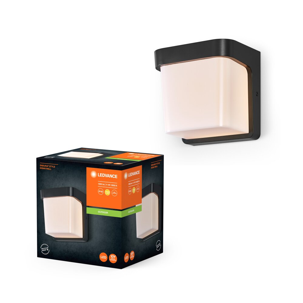 LEDVANCE Endura Außenwandleuchte Grau, 1-flammig main product photo