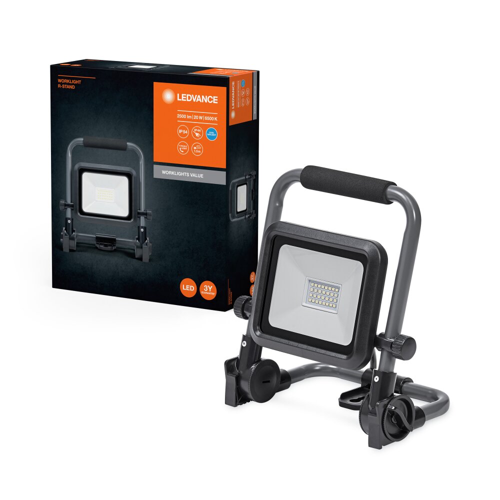 LEDVANCE Led Worklight Baustrahler Grau, Schwarz, 1-flammig main product photo
