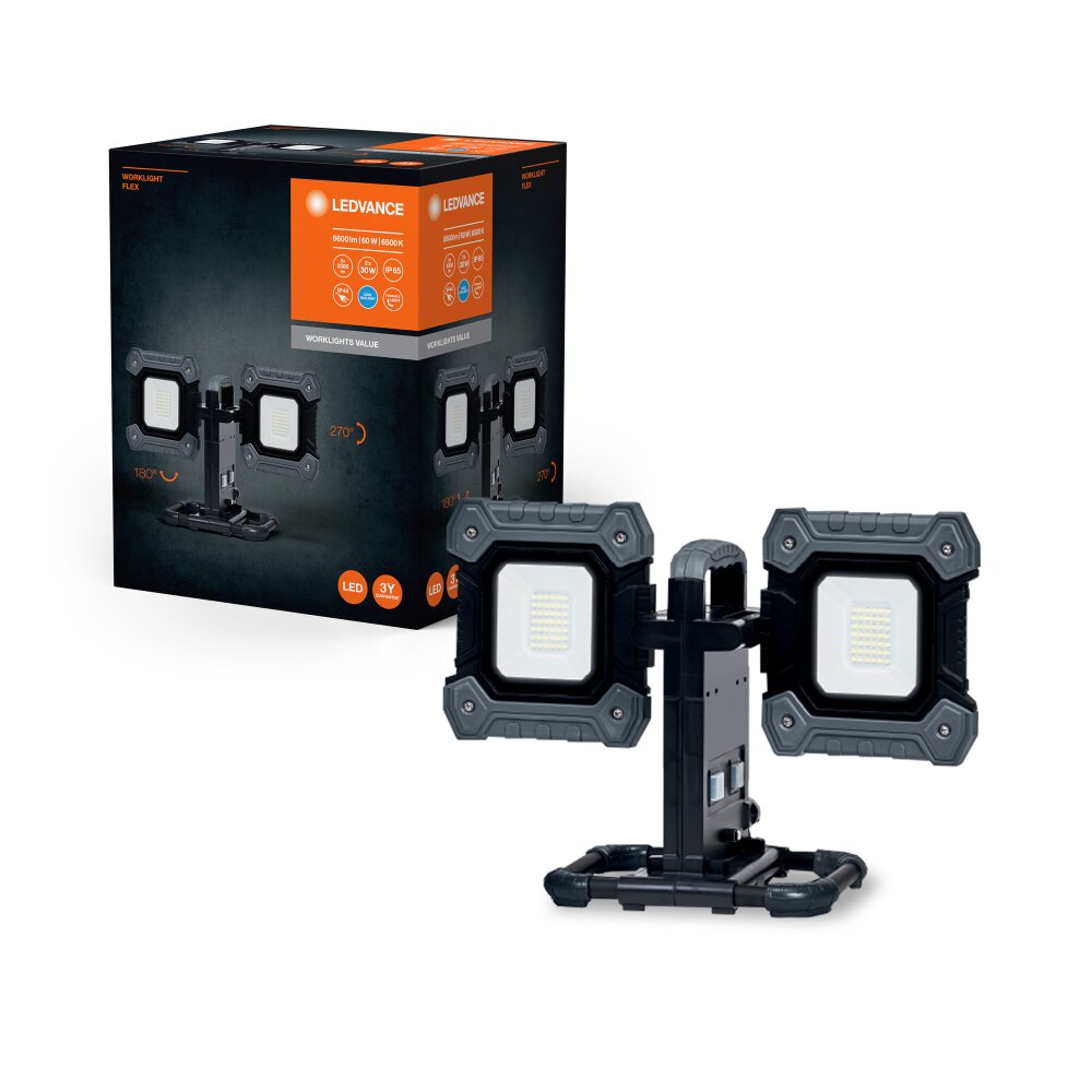 LEDVANCE Led Worklight Baustrahler Grau, Schwarz, 1-flammig main product photo