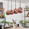 Ripoll Pendelleuchte Glas 20cm Kupferfarben, 4-flammig