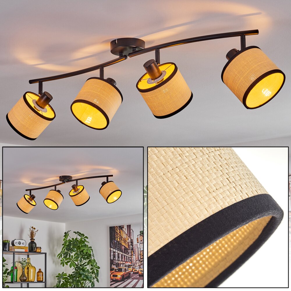 Chellas Deckenleuchte Schwarz, 4-flammig main product photo