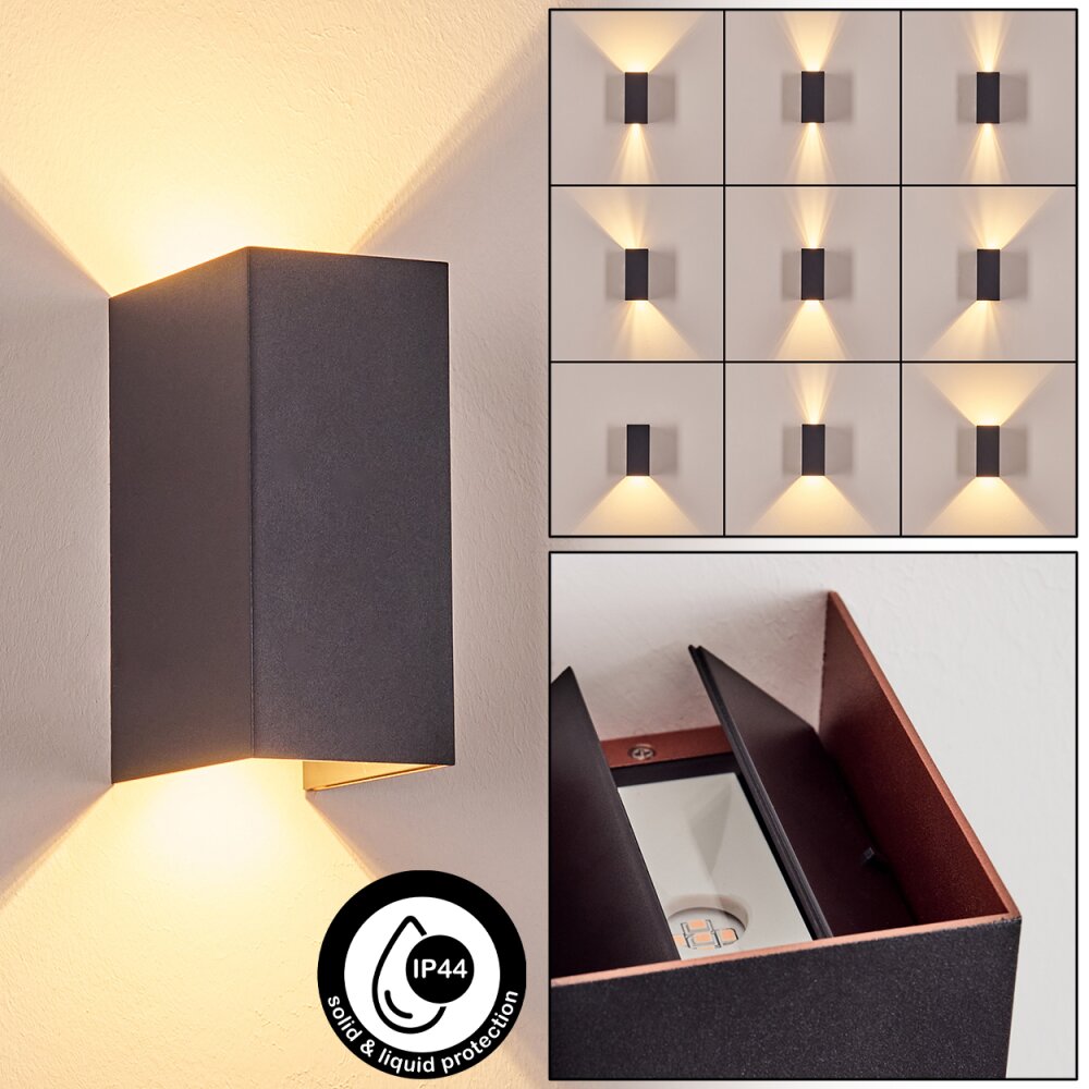 Hoods Wandleuchte LED Kupferfarben, Schwarz, 1-flammig main product photo