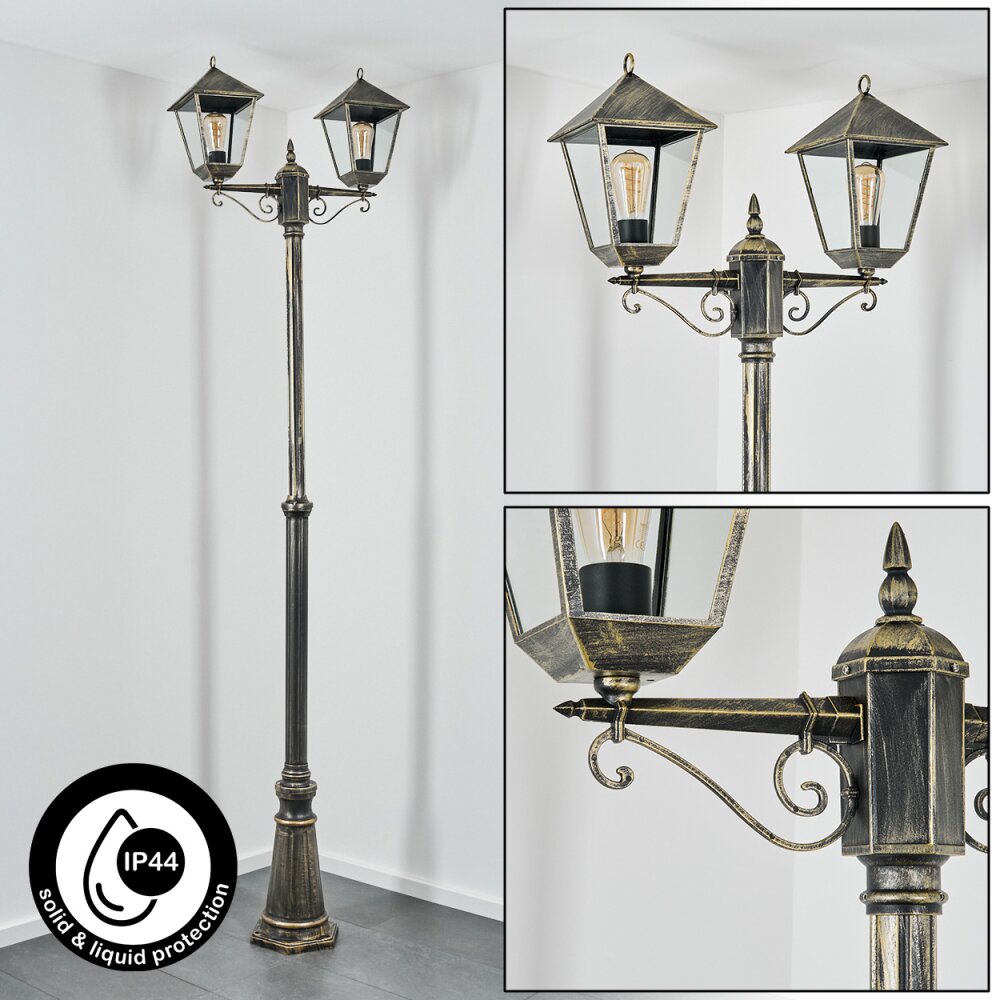 Anfei Wegeleuchte Gold, Schwarz, 2-flammig main product photo