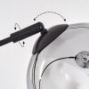 Gastor Stehleuchte Glas 15 cm Schwarz, 3-flammig
