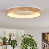 Lockeby Deckenleuchte LED Naturfarben, Weiß, 1-flammig, Fernbedienung
