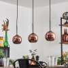Koyoto Pendelleuchte Glas 15 cm Kupferfarben, 3-flammig