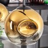 Ripoll Pendelleuchte Glas 15 cm Gold, Klar, 4-flammig