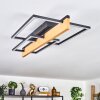 Pompu Deckenleuchte LED Naturfarben, Schwarz, 1-flammig