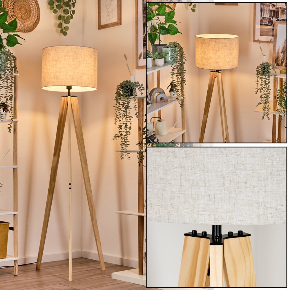 Bassagoda Stehleuchte Naturfarben, 1-flammig main product photo