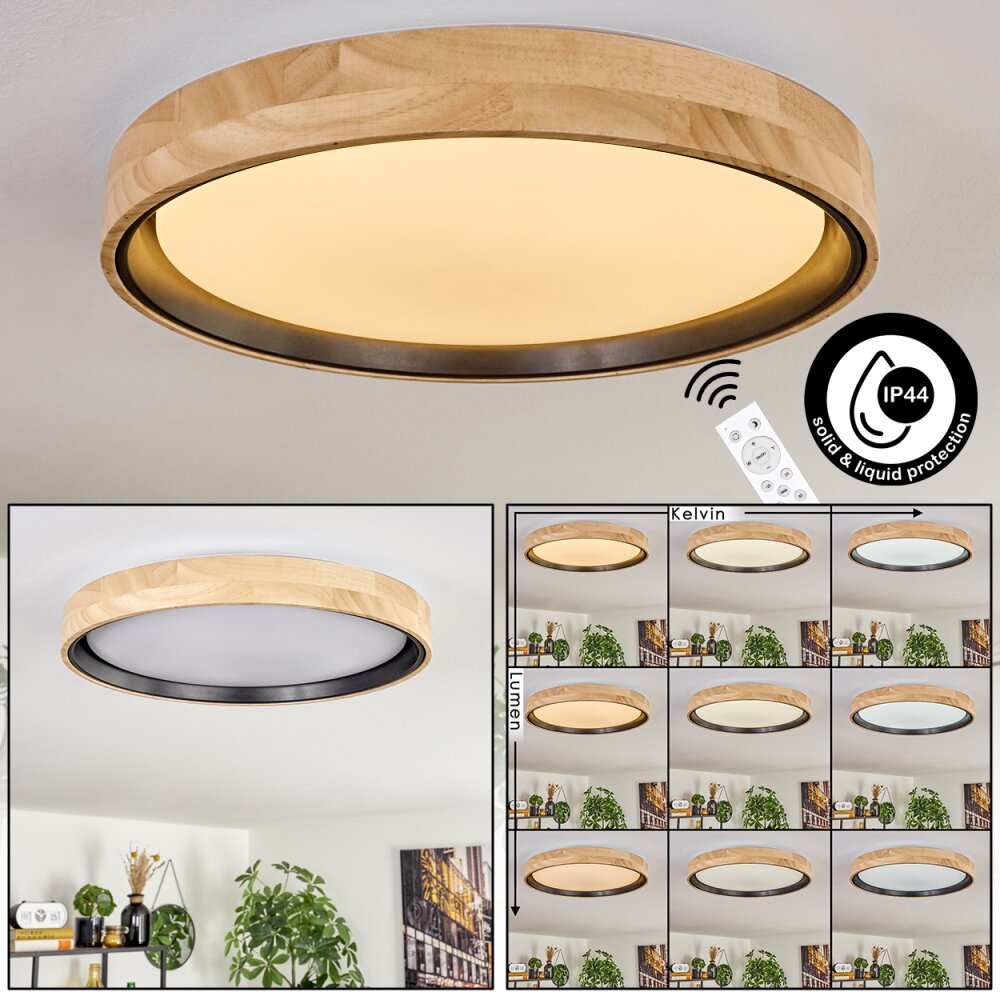 Melstad Deckenleuchte LED Naturfarben, Weiß, 1-flammig, Fernbedienung main product photo