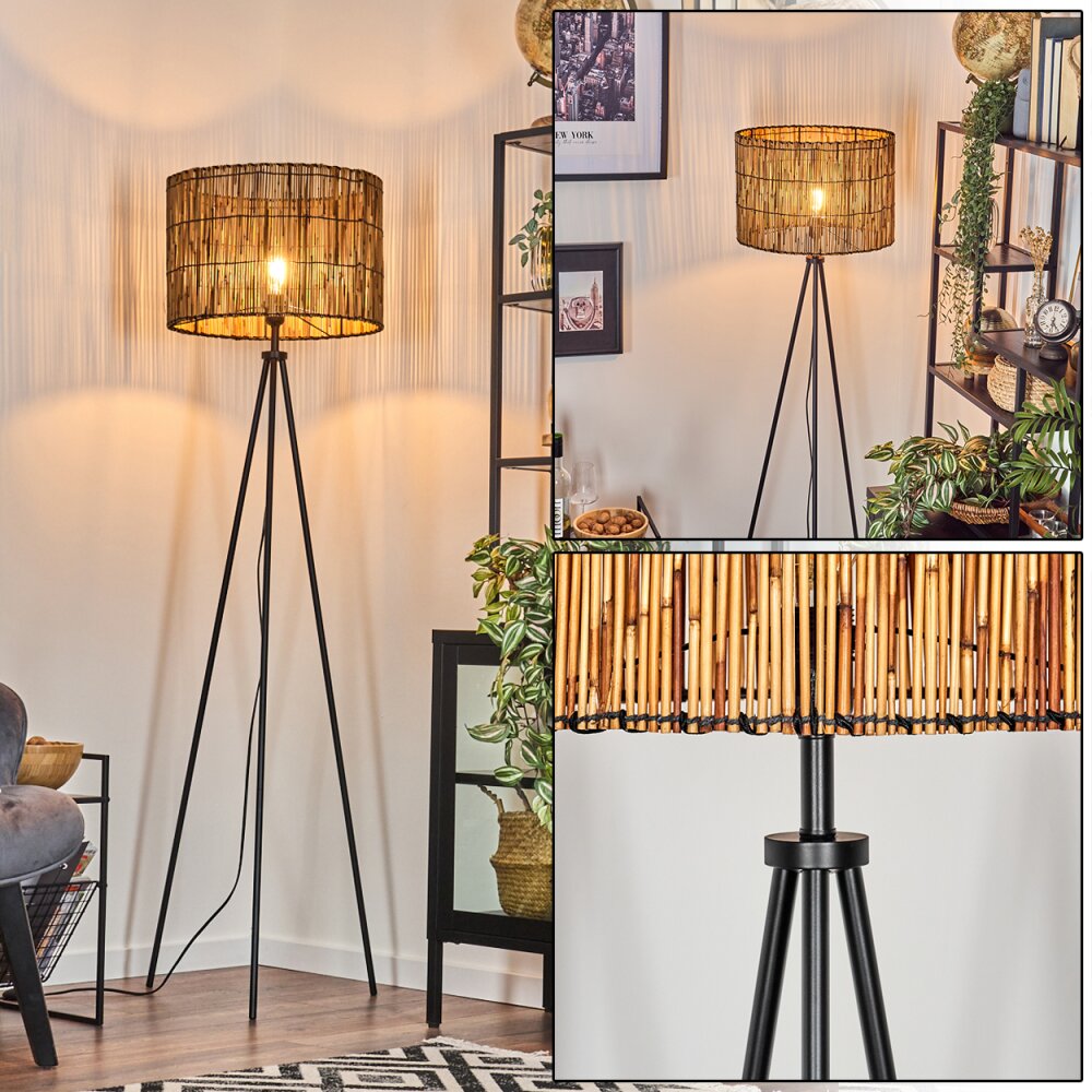 Cando Stehleuchte Naturfarben, Schwarz, 1-flammig main product photo