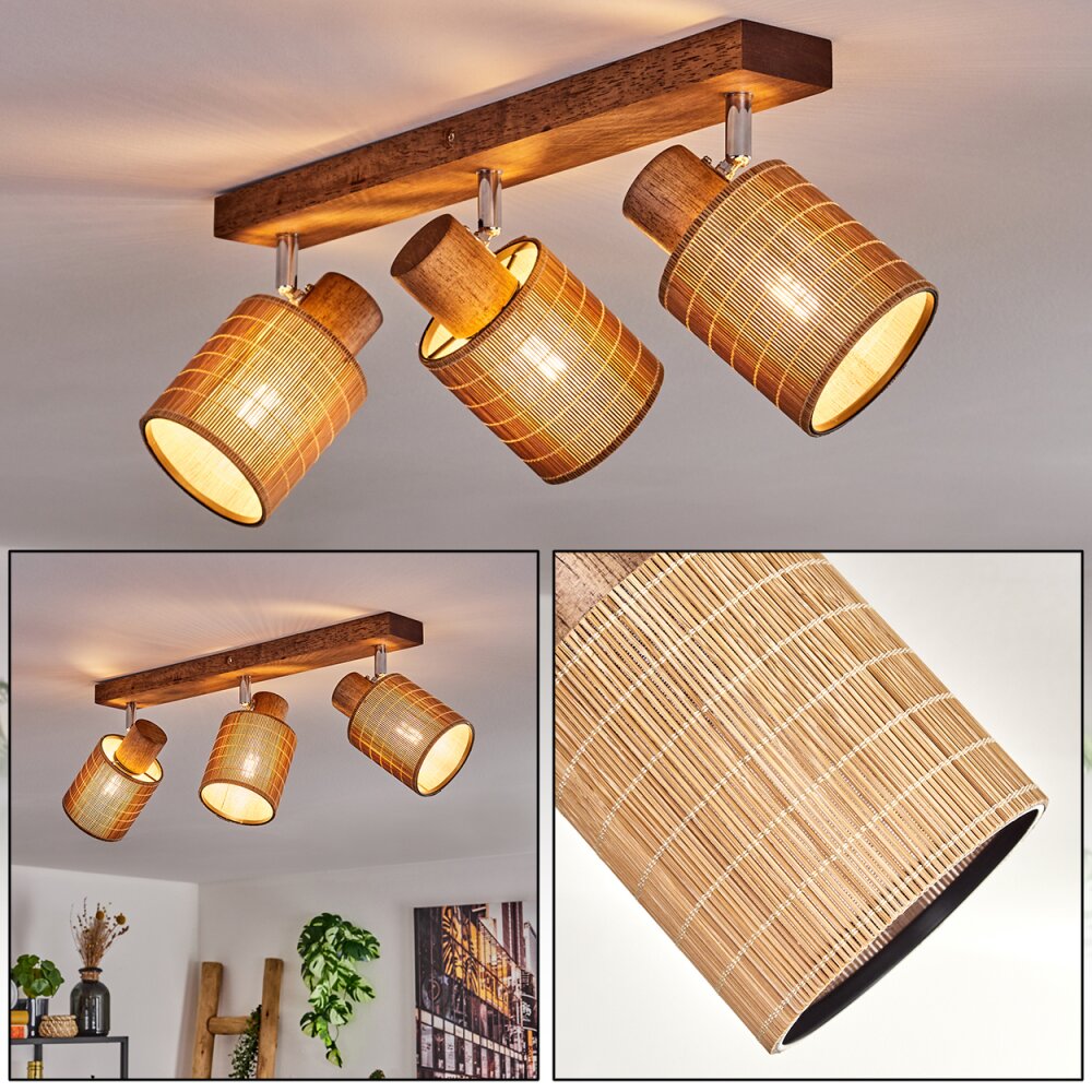 Kinnared Deckenleuchte Chrom, Dunkelbraun, 3-flammig main product photo