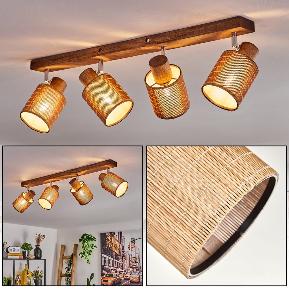 Kinnared Deckenleuchte Chrom, Dunkelbraun, 4-flammig main product photo